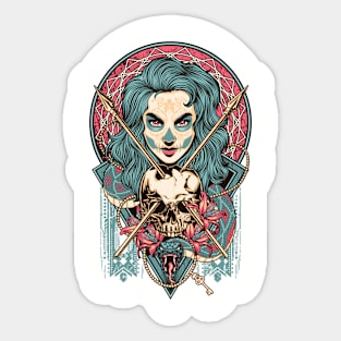 Muerte Girl Sticker